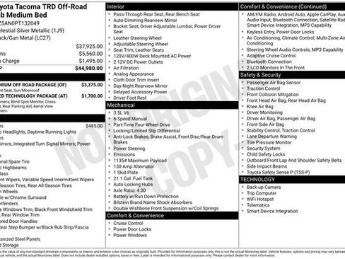 Used 2023 Toyota Tacoma TRD Off-Road w/ TRD Premium Off Road Package image 2