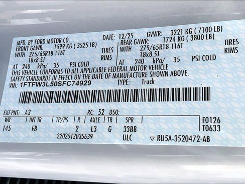 New 2025 Ford F150 XLT w/ Equipment Group 302A MID image 21