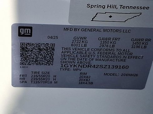 New 2025 Cadillac XT5 Premium Luxury w/ LPO, Floor Liner Package image 11