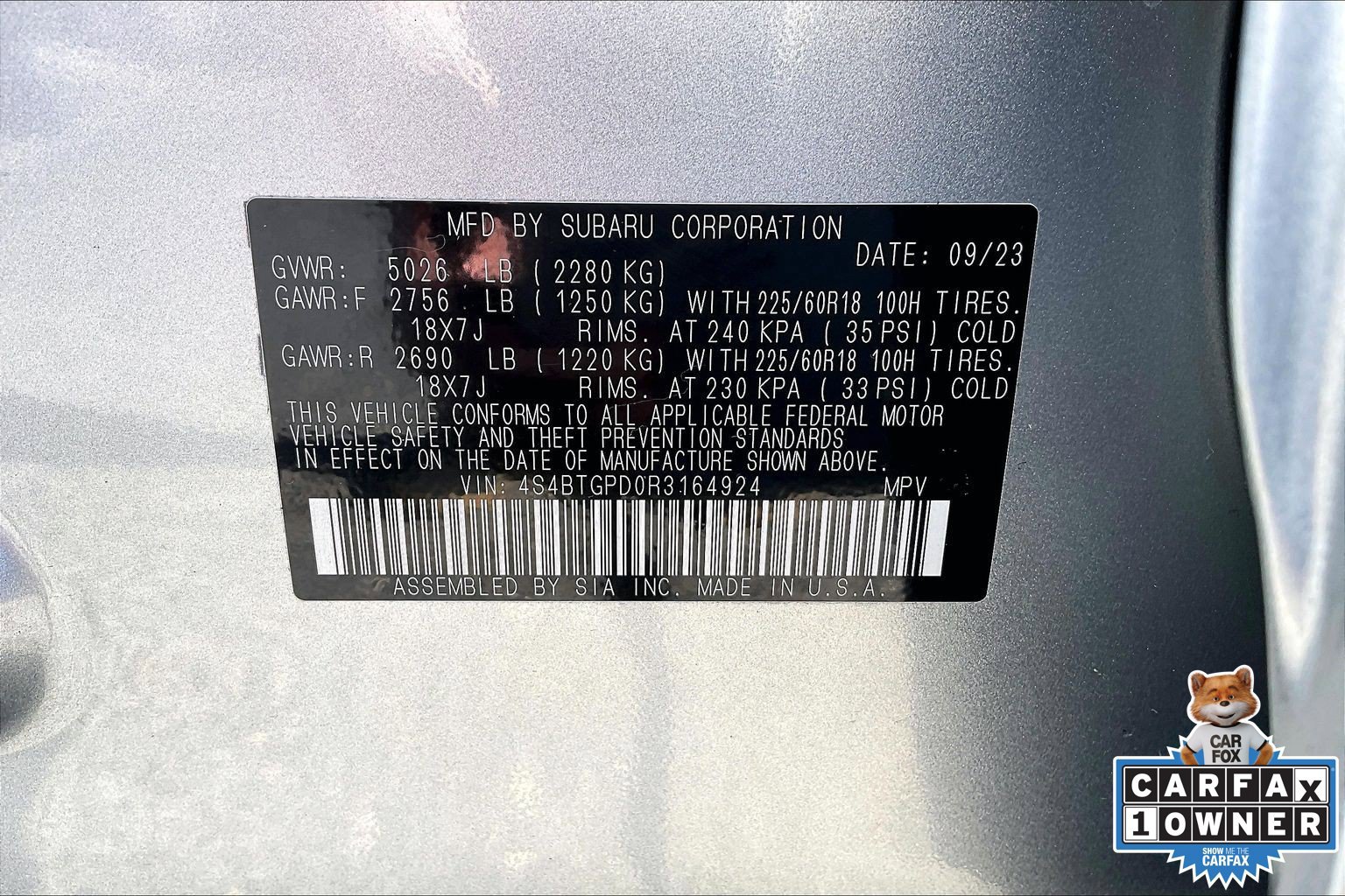 Certified 2024 Subaru Outback Touring XT AWD/4WD image 33