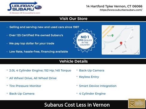 Certified 2023 Subaru Crosstrek 2.0i AWD/4WD image 3