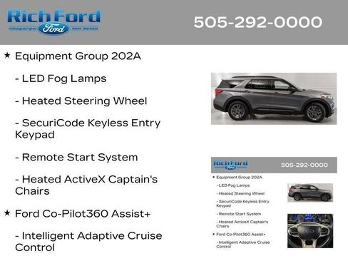 Certified 2024 Ford Explorer XLT w/ Equipment Group 202A RWD image 43
