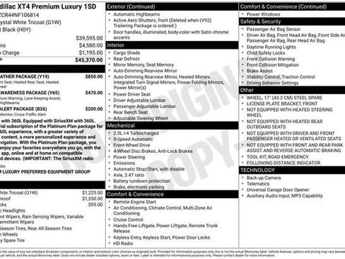 Used 2022 Cadillac XT4 Premium Luxury w/ Cold Weather Package FWD image 32