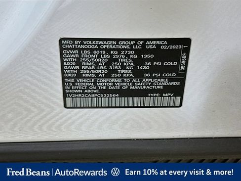 Used 2023 Volkswagen Atlas SE w/ Black Wheel Package AWD/4WD image 38