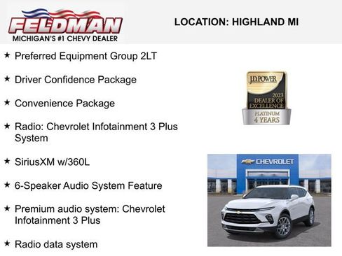 New 2025 Chevrolet Blazer LT w/ Convenience Package image 3