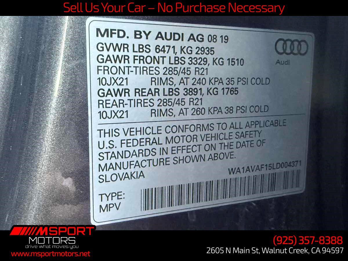 Used 2020 Audi Q8 Premium w/ Black Optic Package AWD/4WD image 29