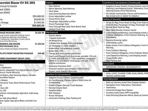 New 2026 Chevrolet Blazer EV RS w/ Super Cruise Package image 25