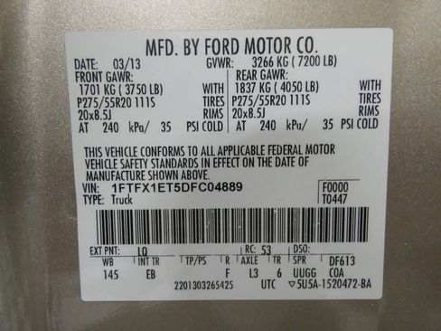 Used 2013 Ford F150 Lariat w/ Mid Equipment Group AWD/4WD image 27