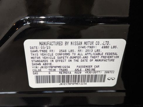 Used 2023 INFINITI Q50 Luxe w/ Cargo Package image 37