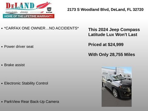 Used 2024 Jeep Compass Latitude AWD/4WD image 2