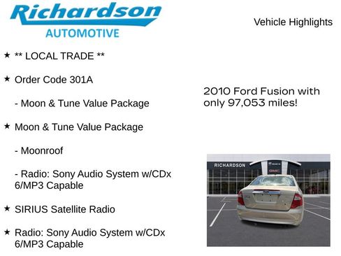 Used 2010 Ford Fusion SEL FWD image 10