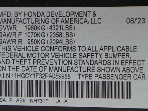 Used 2023 Honda Accord EX image 30