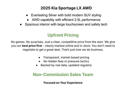 Used 2025 Kia Sportage LX AWD/4WD image 3