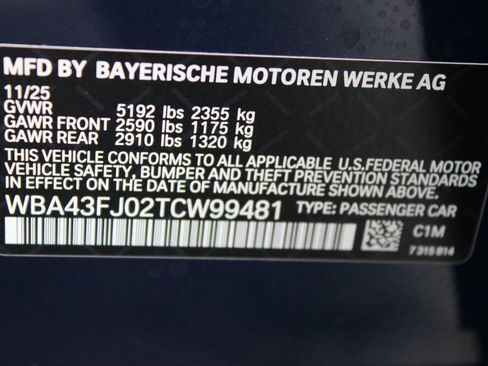 Used 2026 BMW 530i w/ M Sport Package RWD image 27