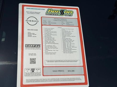 Certified 2025 Nissan Pathfinder SV FWD image 27