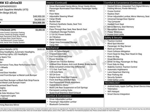 Used 2025 BMW X3 xDrive30i w/ Premium Package image 38