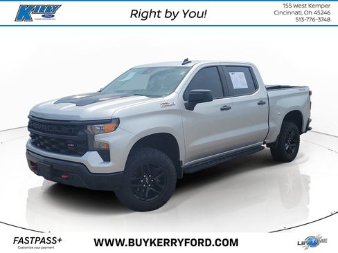 Used 2022 Chevrolet Silverado 1500 Custom Trail Boss w/ LPO, Dark Essentials Package AWD/4WD image 1