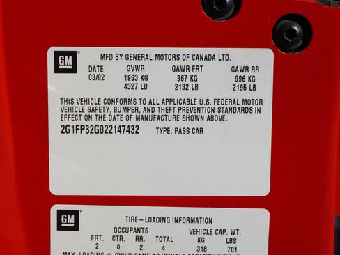 Used 2002 Chevrolet Camaro Z28 w/ SS Performance/Appearance Pkg image 37