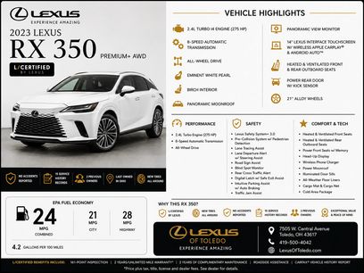 Used 2023 Lexus RX 350 Premium Plus w/ Cold Area Package
