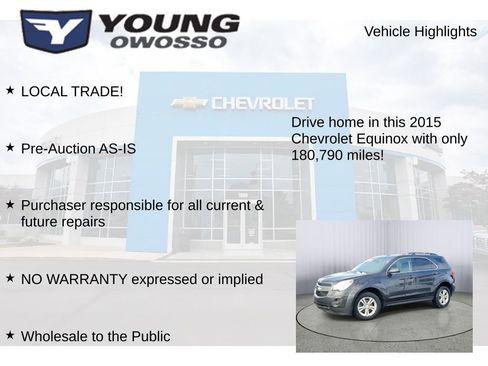 Used 2015 Chevrolet Equinox LT w/ Driver Convenience Package image 7