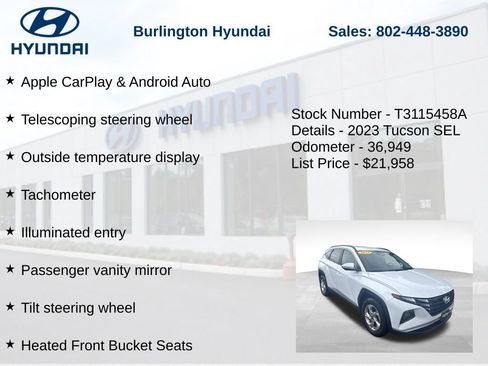 Used 2023 Hyundai Tucson SEL FWD image 25