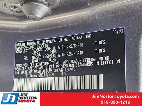 Used 2022 Toyota Highlander XLE image 33