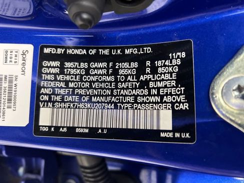 Used 2019 Honda Civic EX image 26