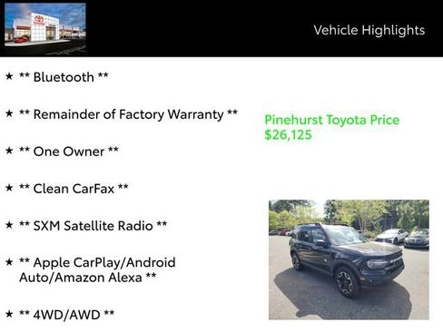 Used 2022 Ford Bronco Sport Outer Banks w/ Tech Package image 7