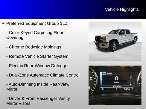 Used 2016 Chevrolet Silverado 2500 LTZ w/ LTZ Plus Package AWD/4WD image 12