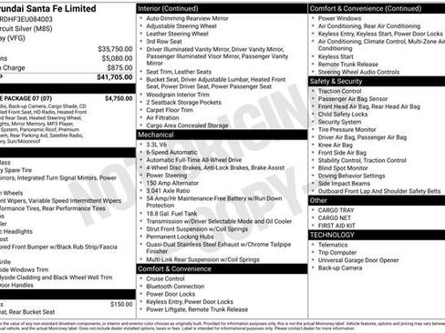 Used 2014 Hyundai Santa Fe Limited w/ Ultimate Package 07 image 9