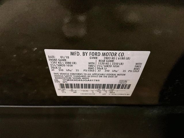 Used 2018 Ford Explorer XLT w/ Equipment Group 202A AWD/4WD image 35
