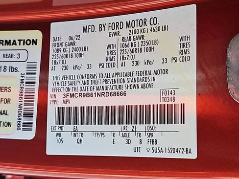 Certified 2022 Ford Bronco Sport Big Bend w/ Convenience Package AWD/4WD image 37