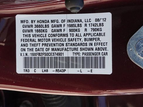 Used 2012 Honda Civic LX image 39