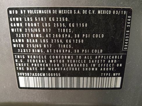 Used 2019 Volkswagen Tiguan SE image 33