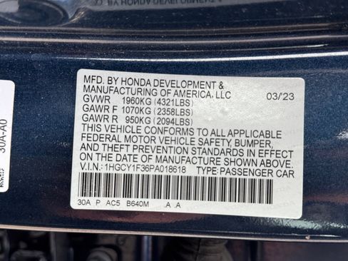 Used 2023 Honda Accord EX image 14