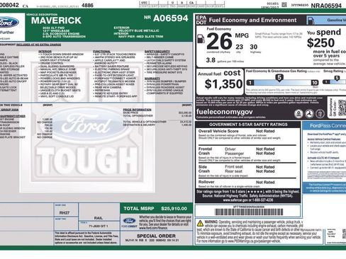 Used 2022 Ford Maverick XLT image 2