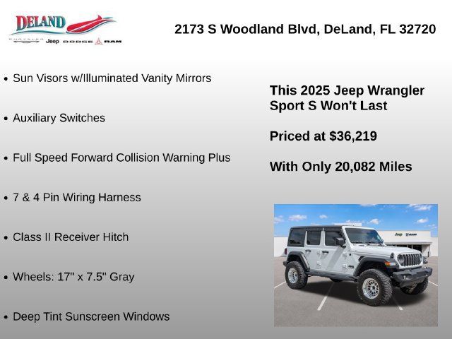 Used 2025 Jeep Wrangler Unlimited Sport AWD/4WD image 30
