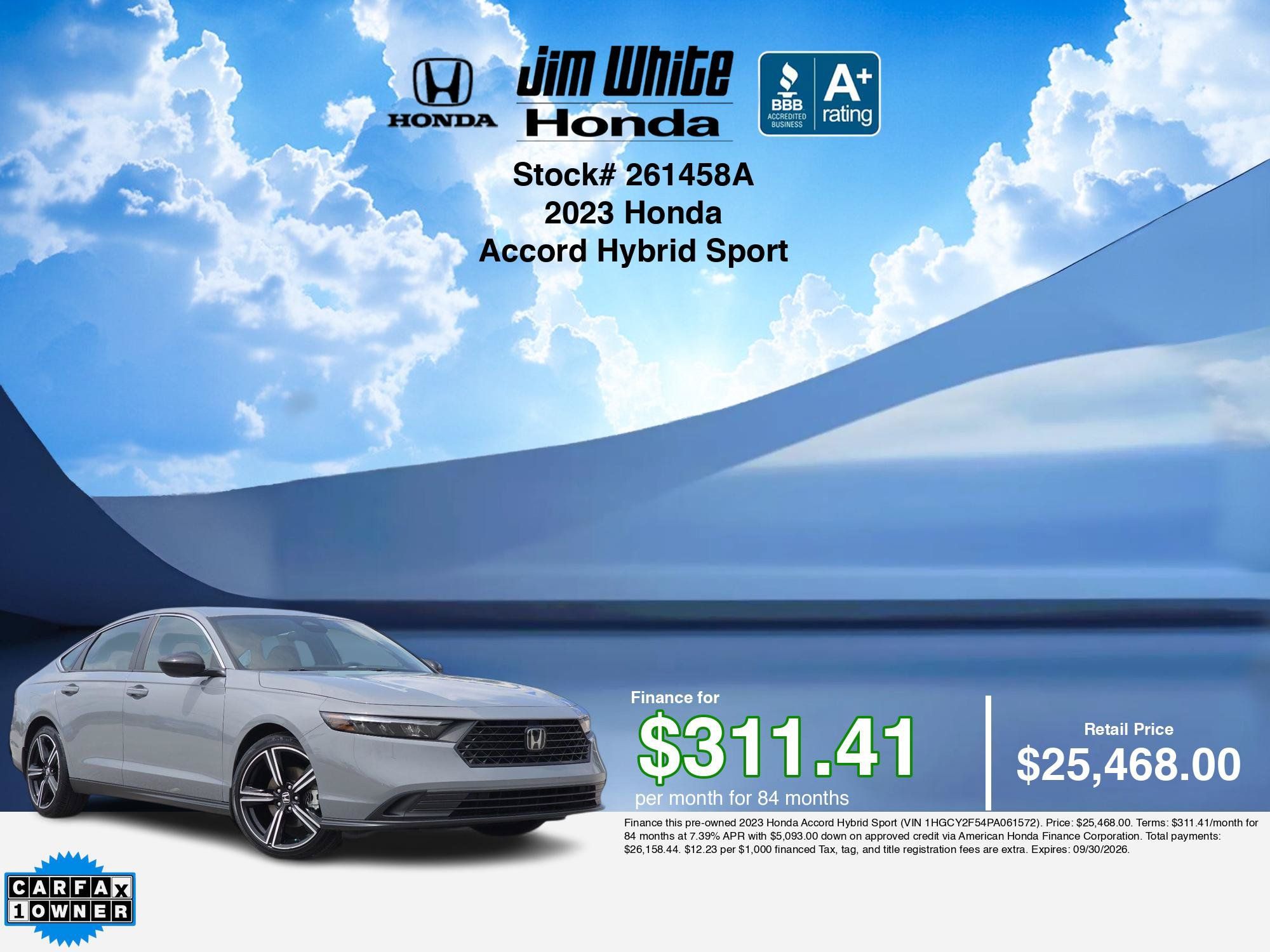 Certified 2023 Honda Accord Sport image 31