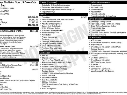 Used 2025 Jeep Gladiator Sport AWD/4WD image 18