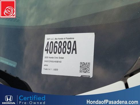 Certified 2020 Honda Civic LX image 29