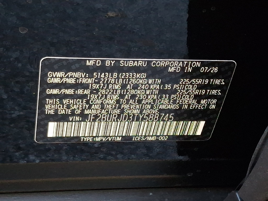 New 2026 Subaru Outback Touring XT AWD/4WD image 10