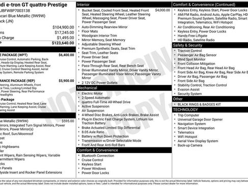 Used 2023 Audi e-tron GT Prestige w/ Prestige Package image 31