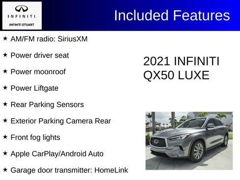 Used 2021 INFINITI QX50 Luxe image 2