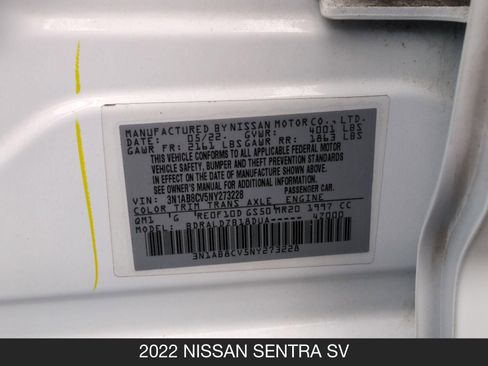 Used 2022 Nissan Sentra SV FWD image 25