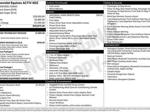 Used 2025 Chevrolet Equinox ACTIV w/ Safety and Technology Package AWD/4WD image 46