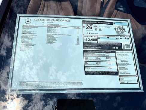 New 2026 Mercedes-Benz CLE 450 4MATIC Cabriolet image 14