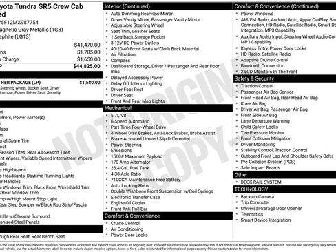 Certified 2021 Toyota Tundra SR5 w/ SR5 Leather Package AWD/4WD image 6