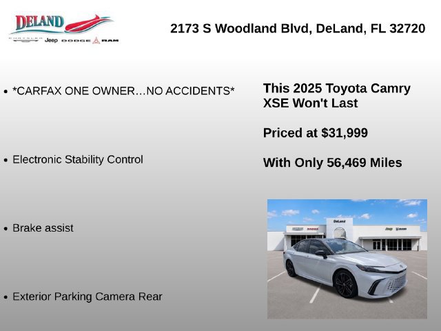 Used 2025 Toyota Camry XSE FWD image 7