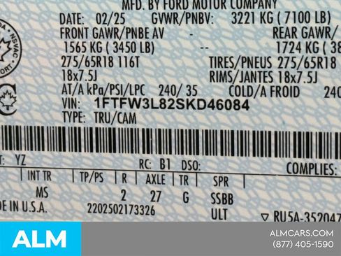 Used 2025 Ford F150 XLT w/ Equipment Group 301A Standard image 34