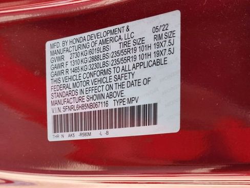 Used 2022 Honda Odyssey Touring image 35